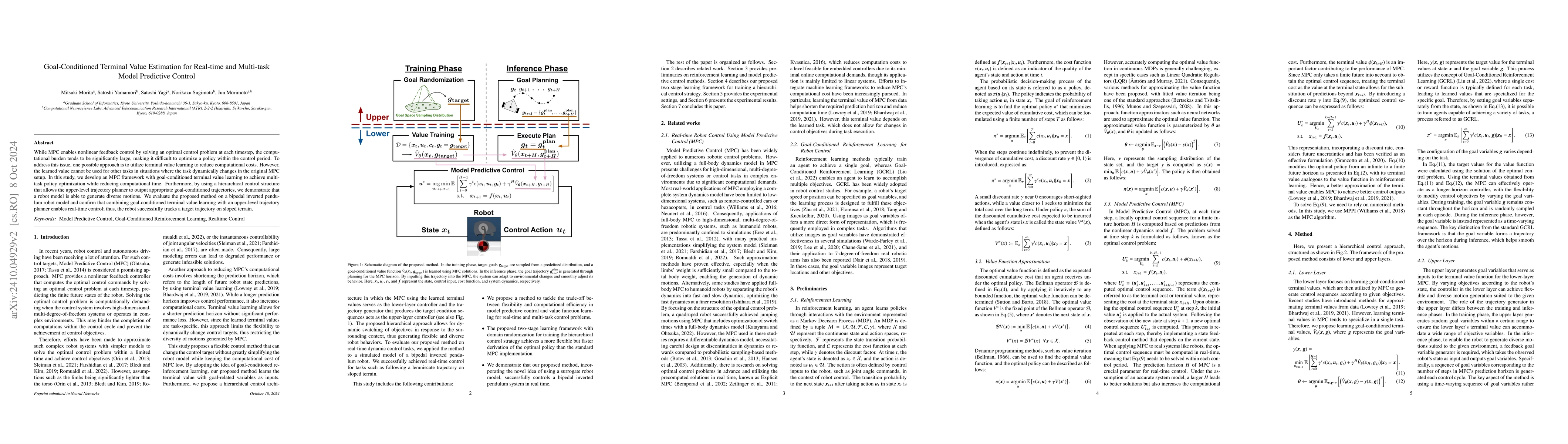 Thumbnail for Goal-Conditioned Terminal Value Estimation for Real-time and Multi-task
  Model Predictive Control