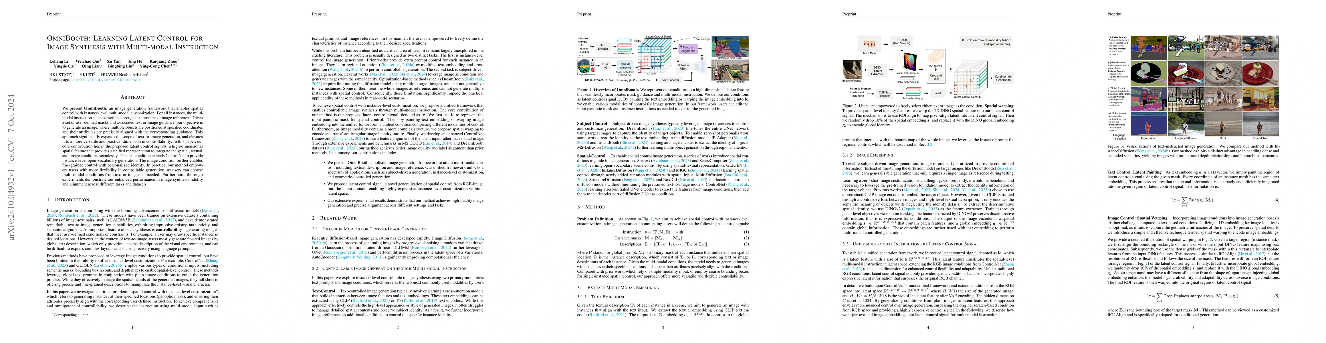 Thumbnail for OmniBooth: Learning Latent Control for Image Synthesis with Multi-modal
  Instruction