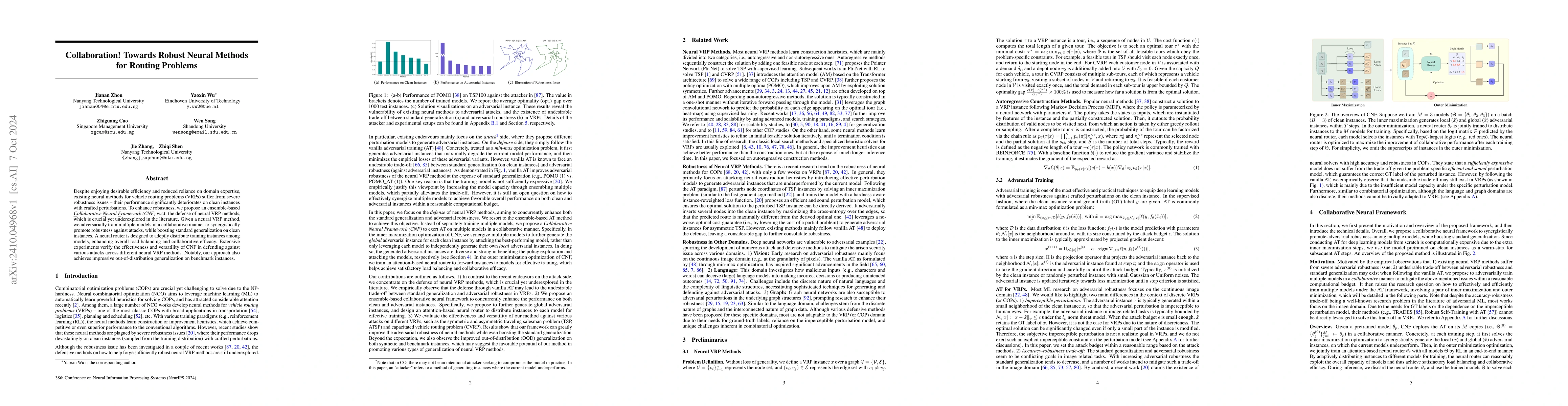 Thumbnail for Collaboration! Towards Robust Neural Methods for Routing Problems