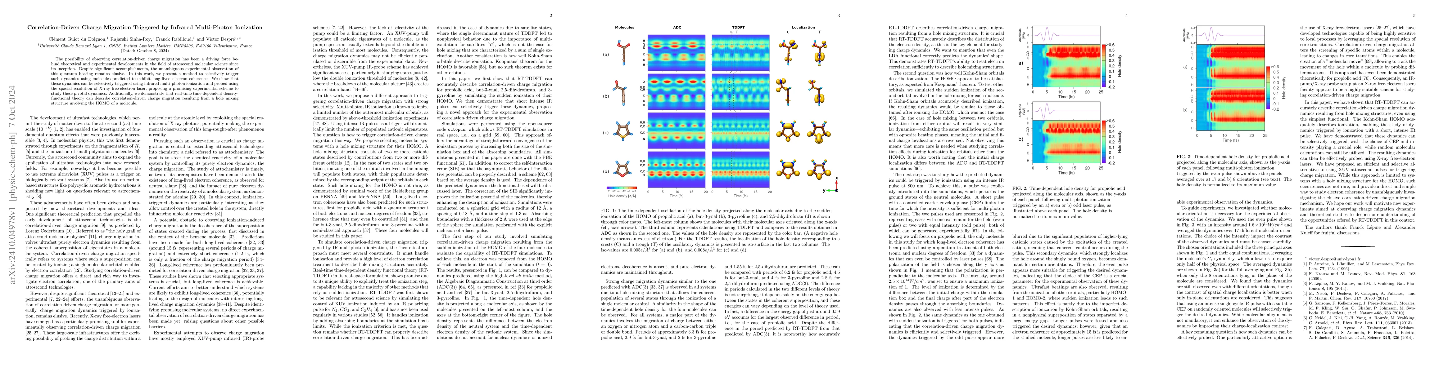 Thumbnail for Correlation-Driven Charge Migration Triggered by Infrared Multi-Photon
  Ionization
