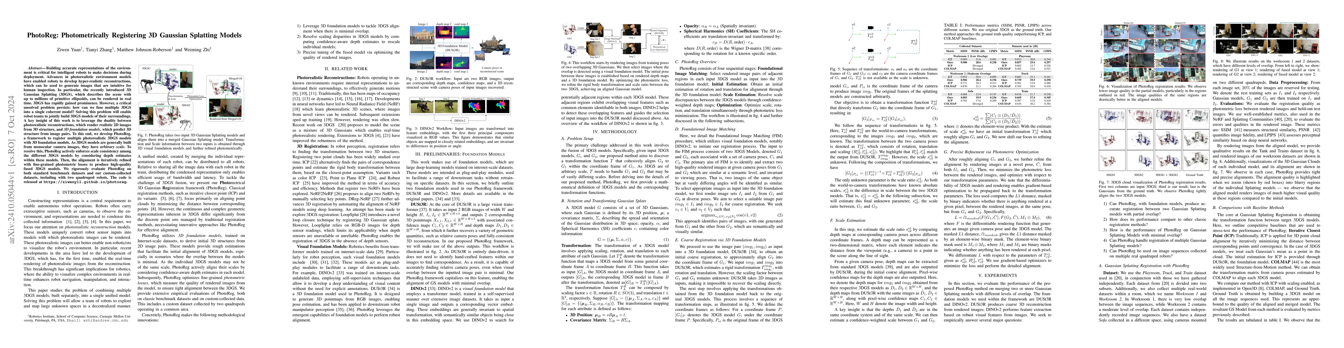 Thumbnail for PhotoReg: Photometrically Registering 3D Gaussian Splatting Models