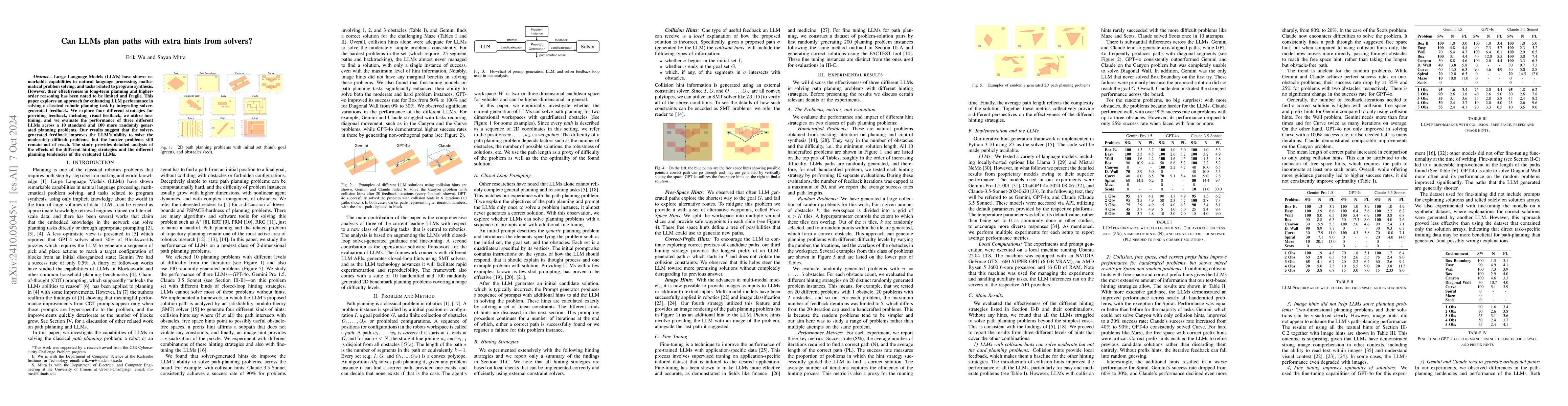 Thumbnail for Can LLMs plan paths with extra hints from solvers?