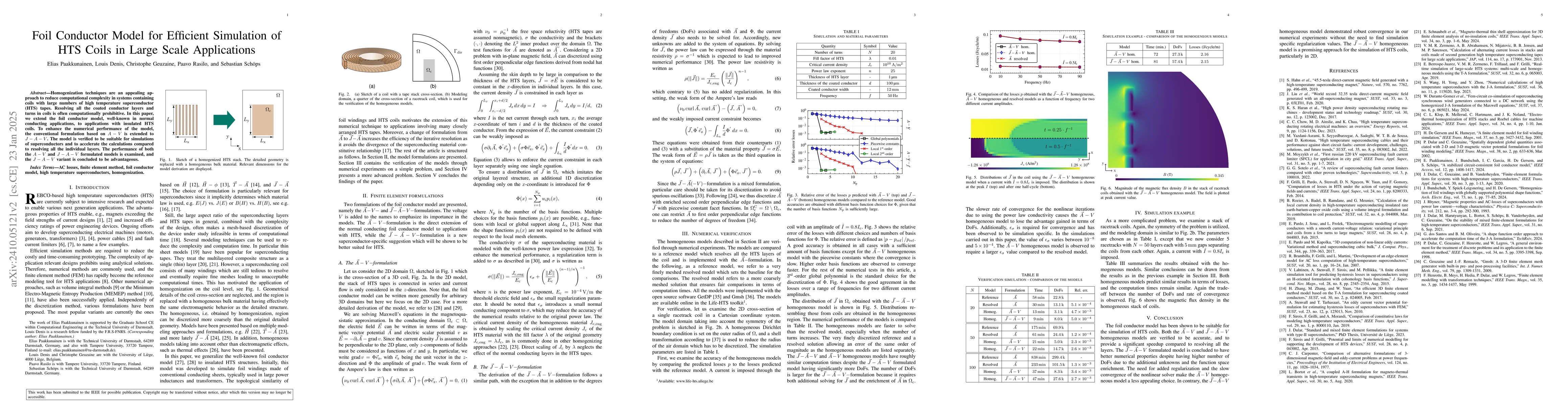 Thumbnail for Foil Conductor Model for Efficient Simulation of HTS Coils in Large
  Scale Applications