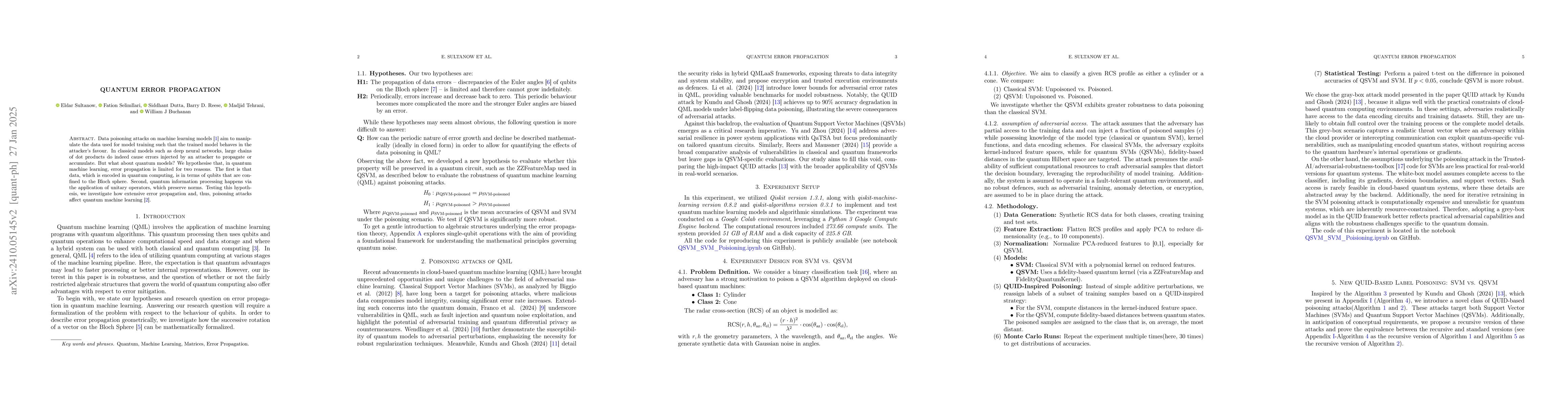 Thumbnail for Quantum Error Propagation