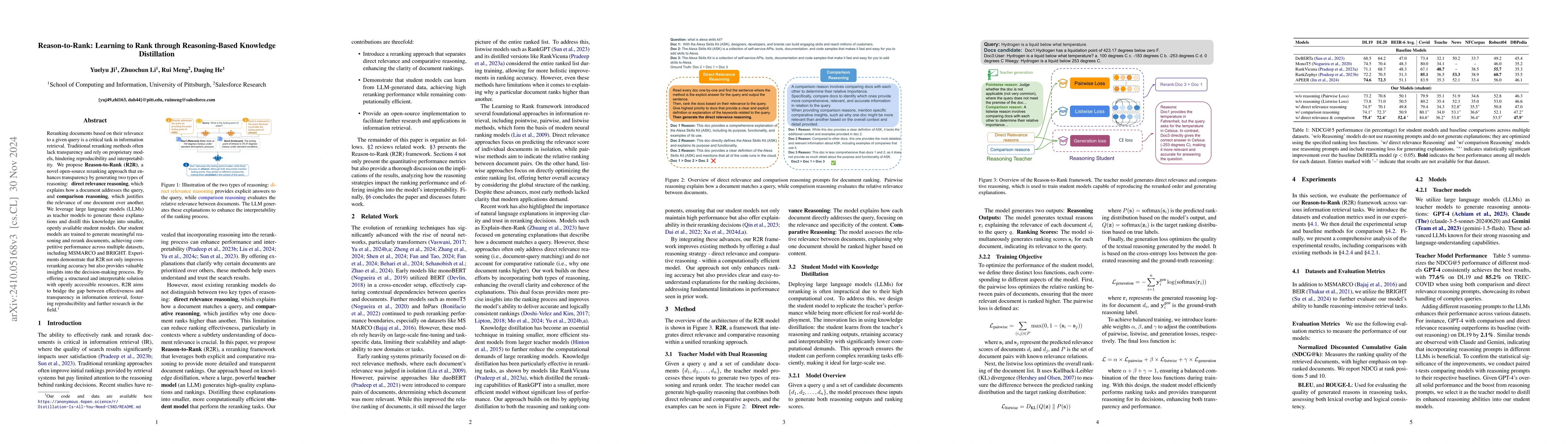 Thumbnail for ReasoningRank: Teaching Student Models to Rank through Reasoning-Based
  Knowledge Distillation