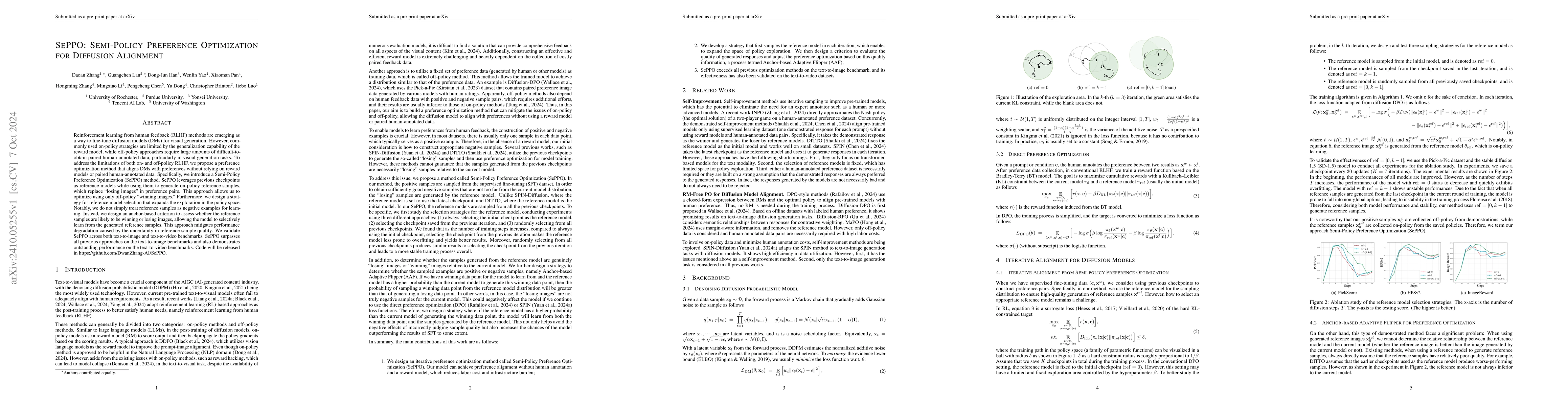 Thumbnail for SePPO: Semi-Policy Preference Optimization for Diffusion Alignment