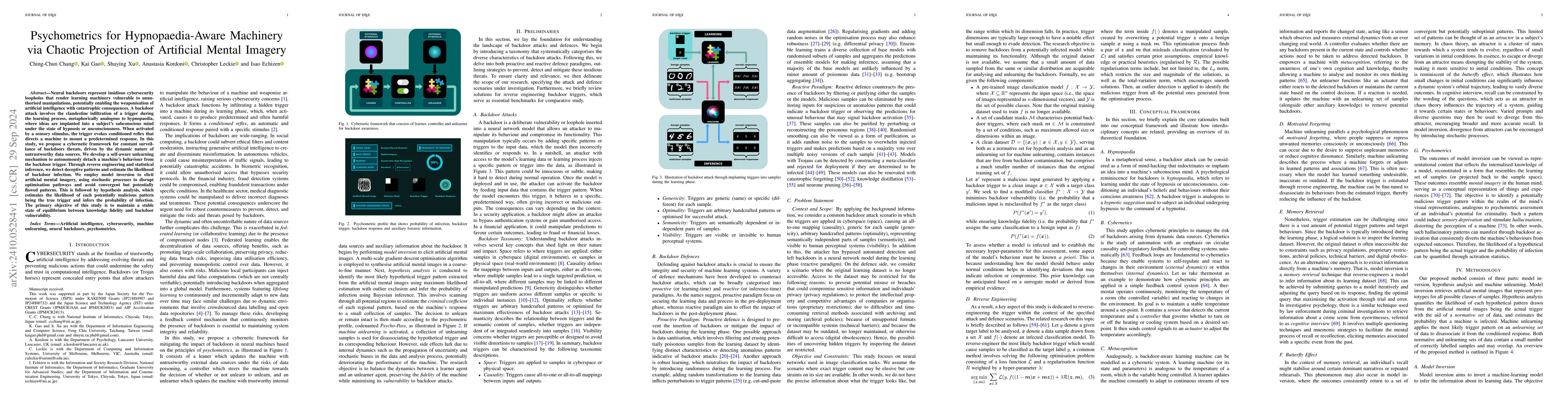 Thumbnail for Psychometrics for Hypnopaedia-Aware Machinery via Chaotic Projection of
  Artificial Mental Imagery