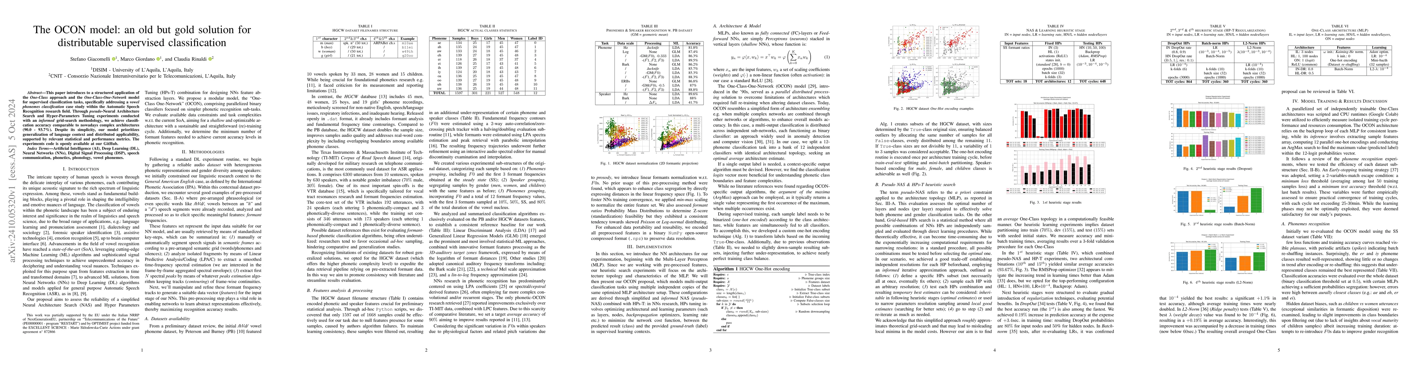 Thumbnail for The OCON model: an old but gold solution for distributable supervised
  classification