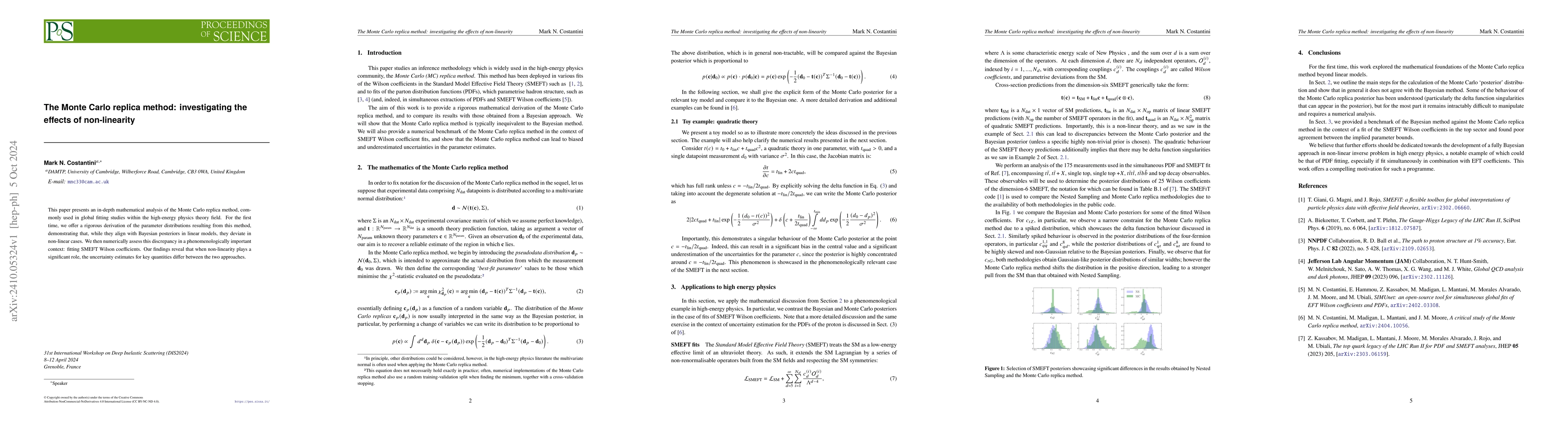 Thumbnail for The Monte Carlo replica method: investigating the effects of
  non-linearity