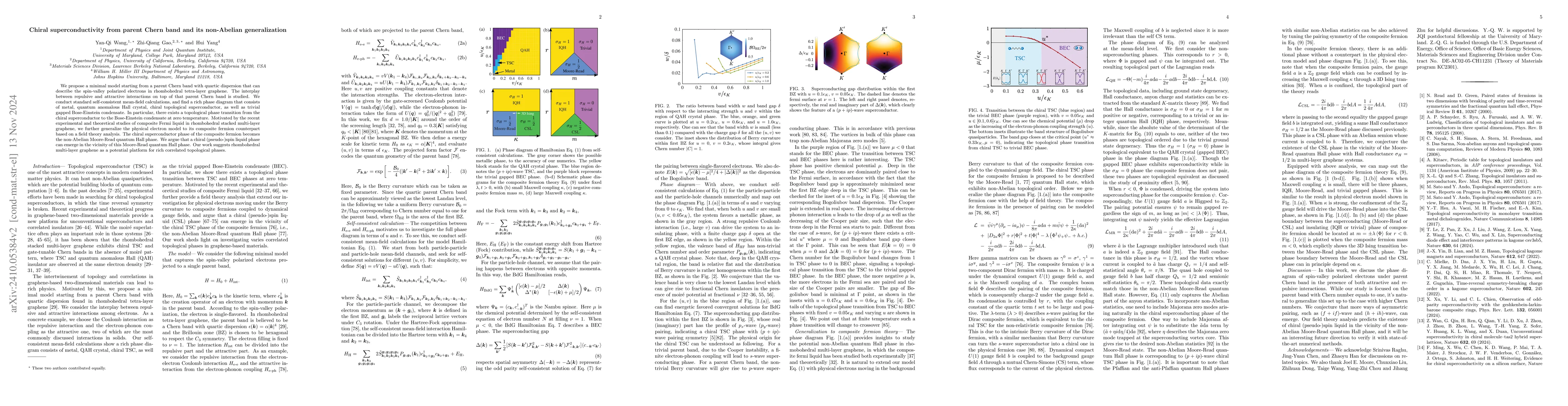 Thumbnail for Chiral superconductivity from parent Chern band and its non-Abelian
  generalization