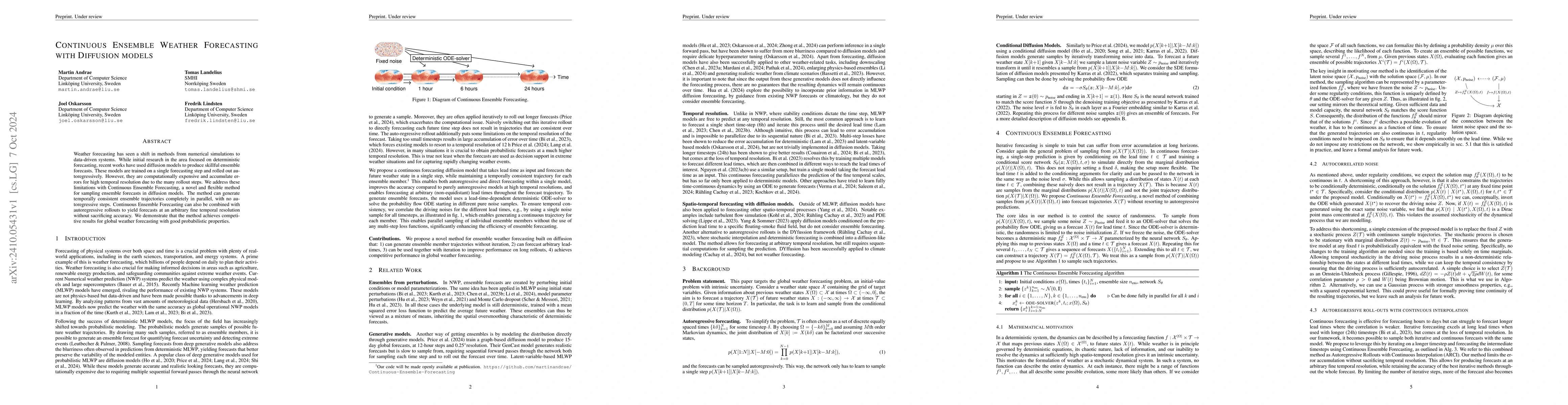 Thumbnail for Continuous Ensemble Weather Forecasting with Diffusion models