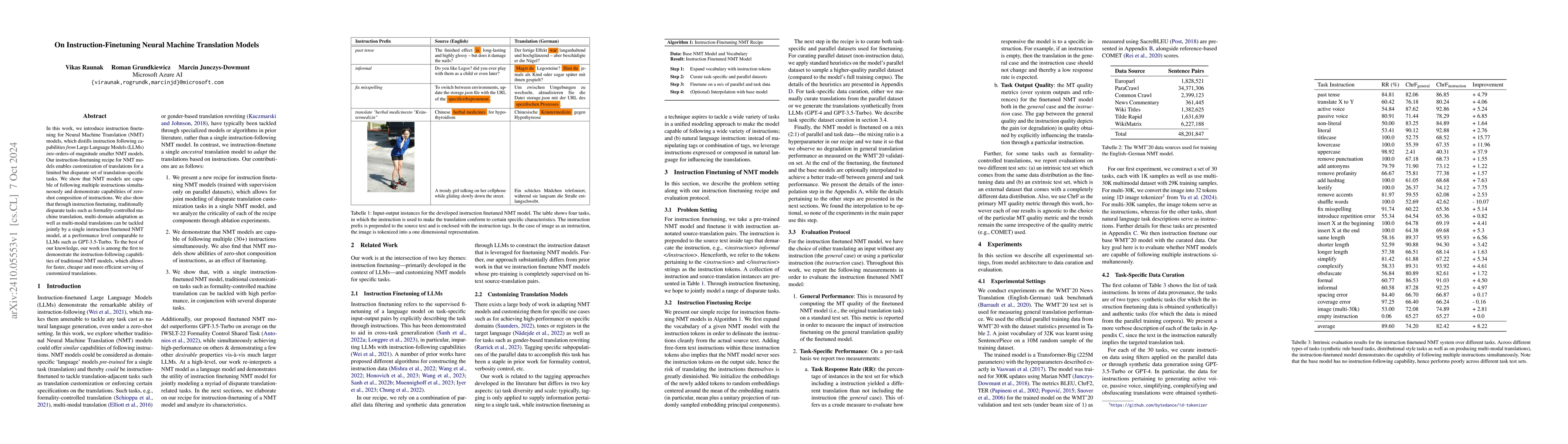 Thumbnail for On Instruction-Finetuning Neural Machine Translation Models