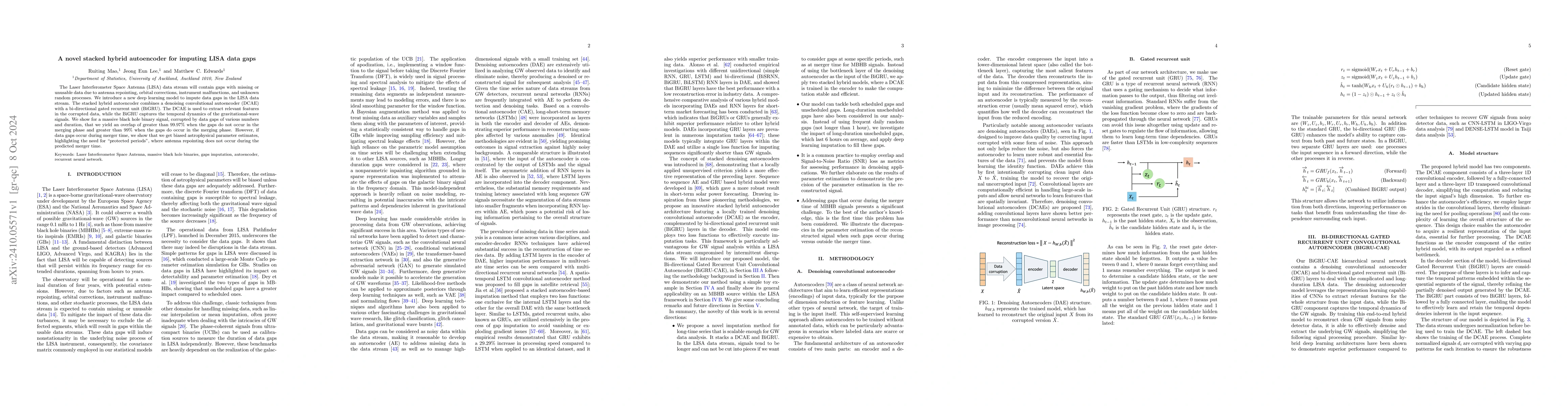 Thumbnail for A novel stacked hybrid autoencoder for imputing LISA data gaps