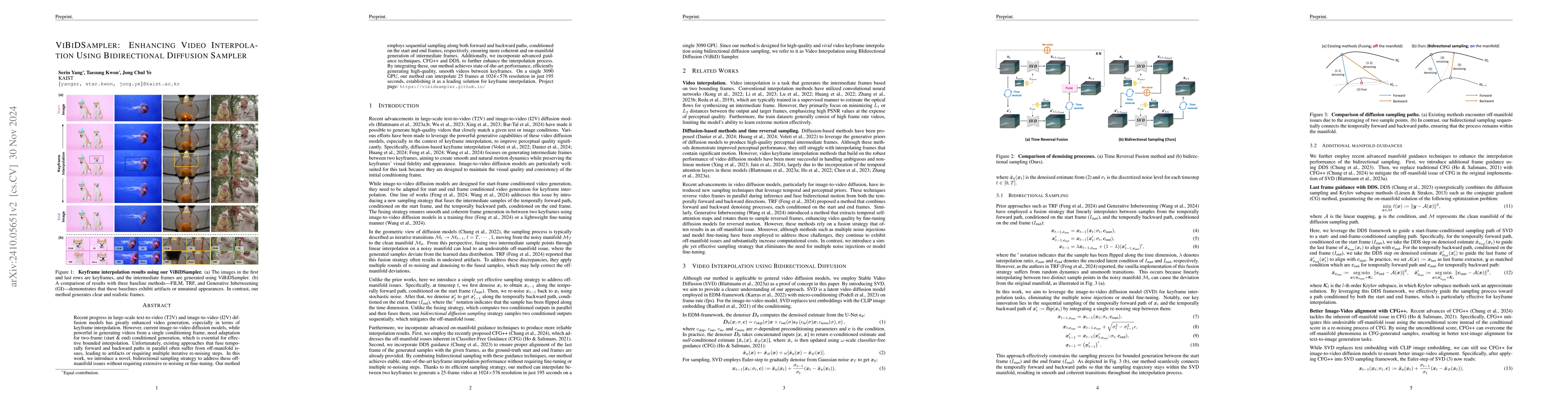 Thumbnail for ViBiDSampler: Enhancing Video Interpolation Using Bidirectional
  Diffusion Sampler