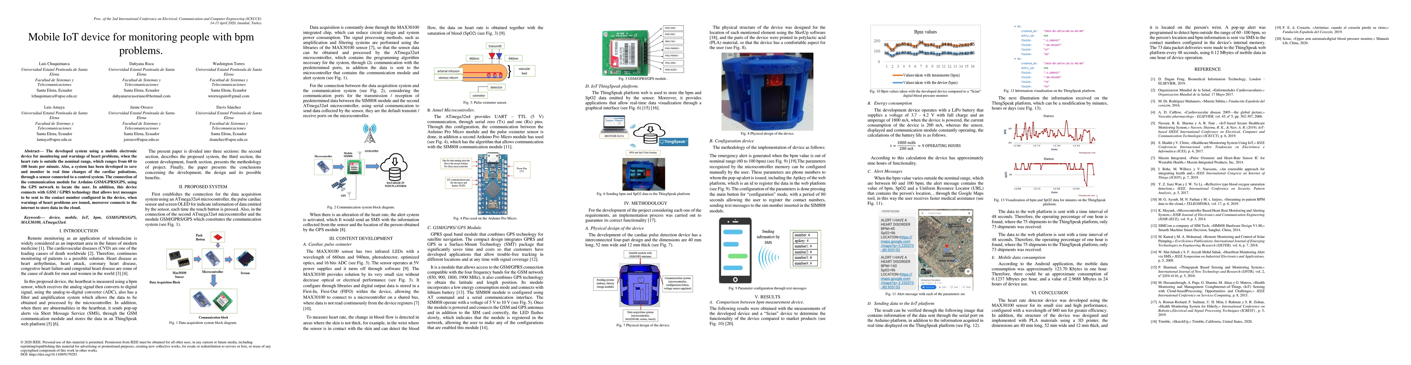 Thumbnail for Mobile IoT device for BPM monitoring people with heart problems