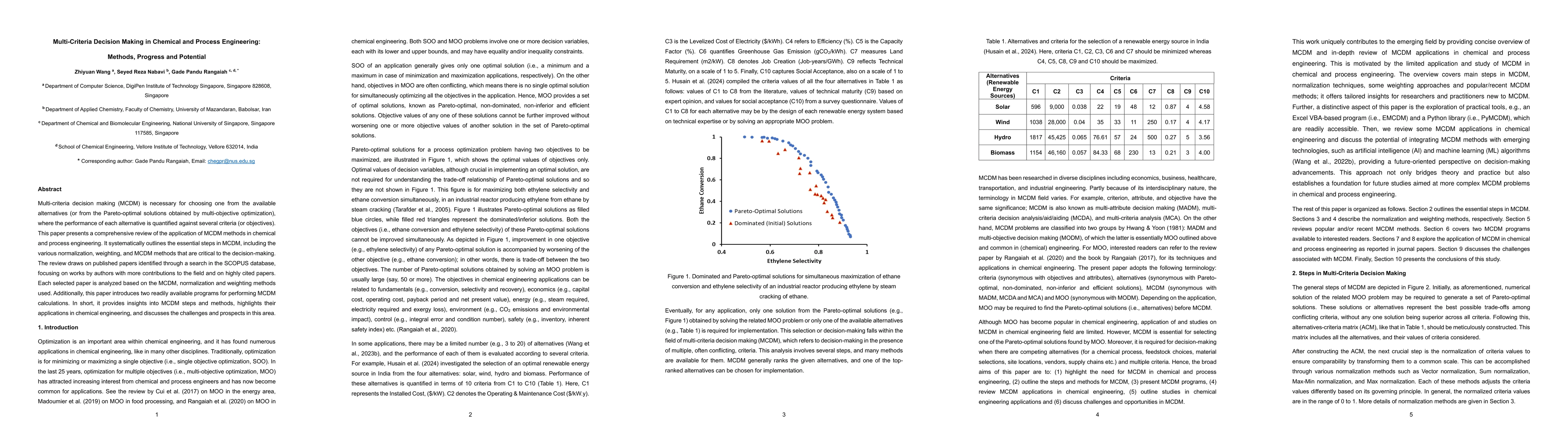 Thumbnail for Multi-Criteria Decision Making in Chemical and Process Engineering:
  Methods, Progress and Potential