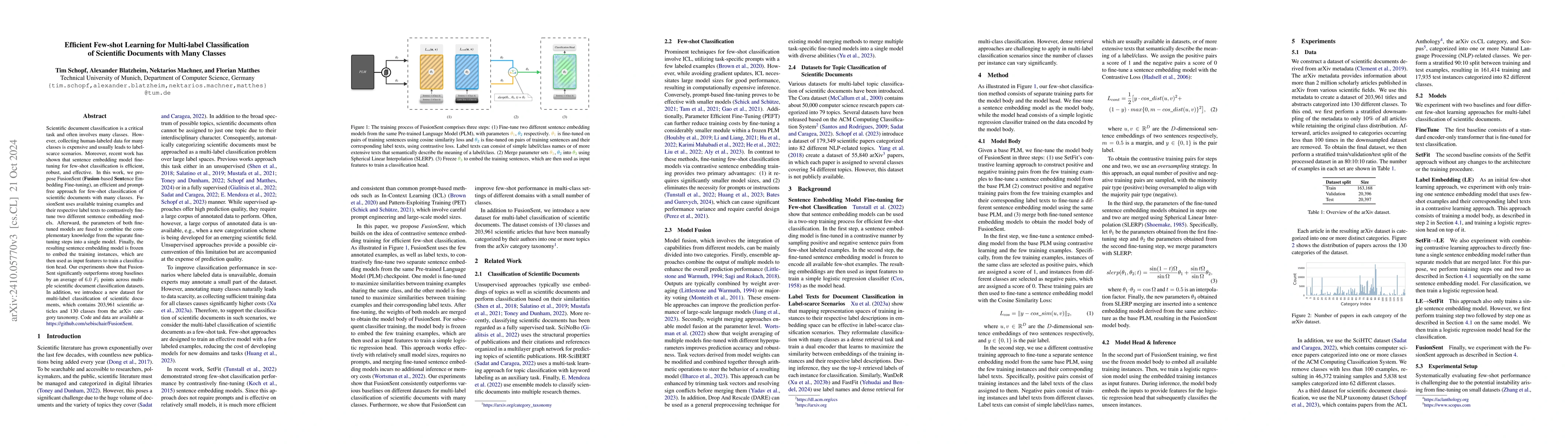 Thumbnail for Efficient Few-shot Learning for Multi-label Classification of Scientific
  Documents with Many Classes