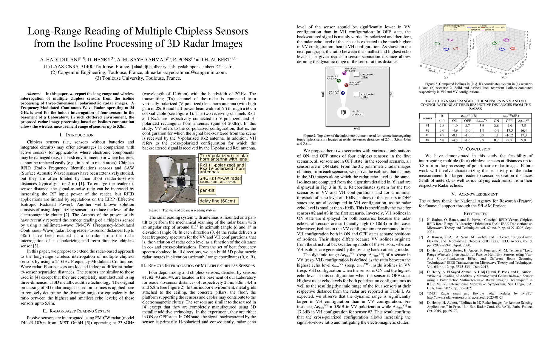 Thumbnail for Long-Range Reading of Multiple Chipless Sensors from the Isoline
  Processing of 3D Radar Images