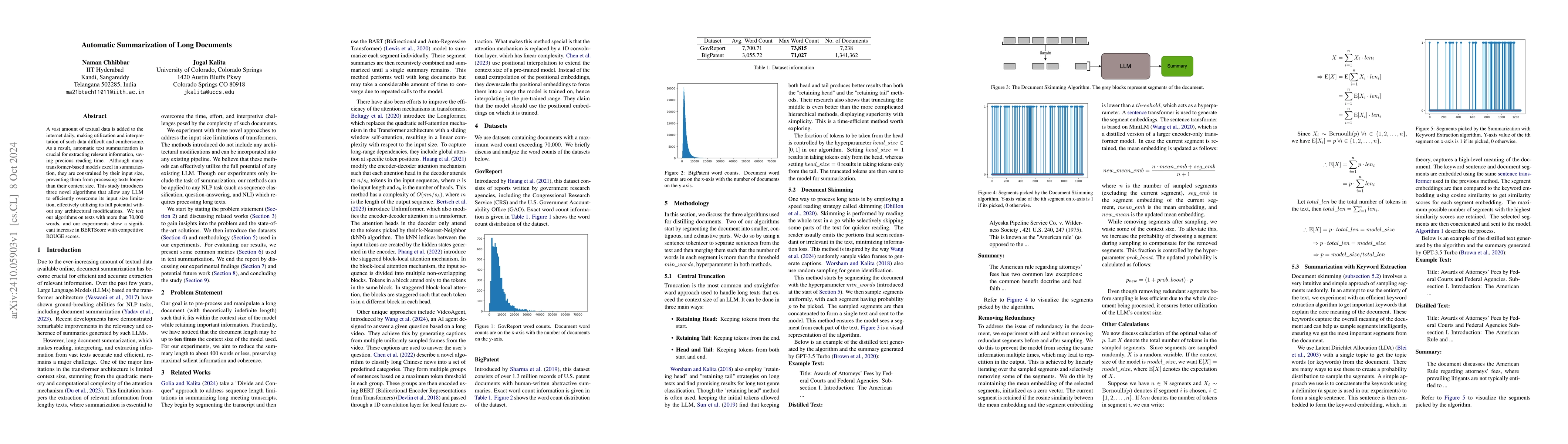 Thumbnail for Automatic Summarization of Long Documents