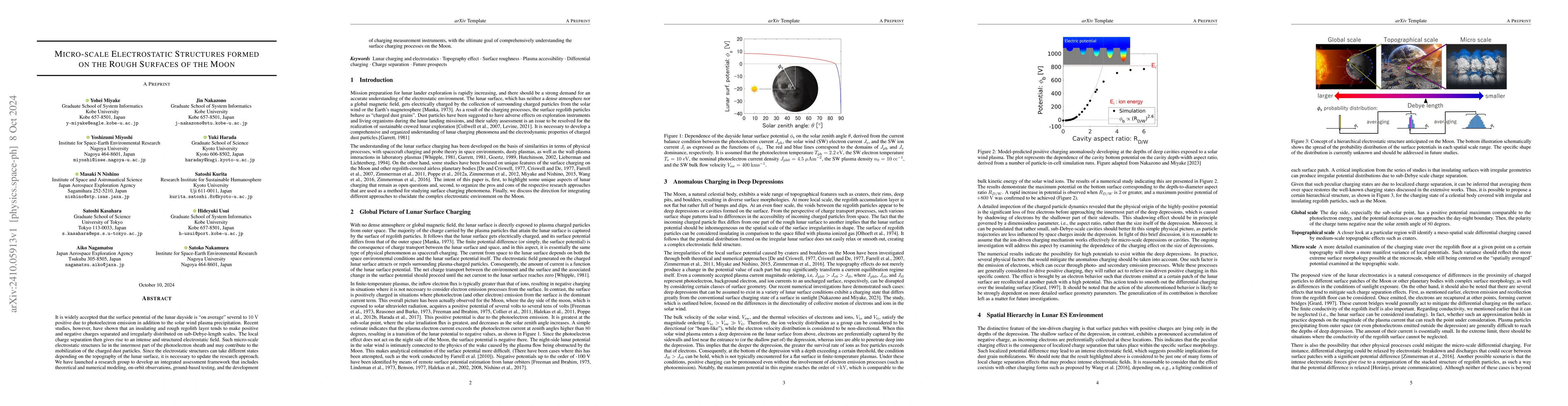 Thumbnail for Micro-scale Electrostatic Structures formed on the Rough Surfaces of the
  Moon
