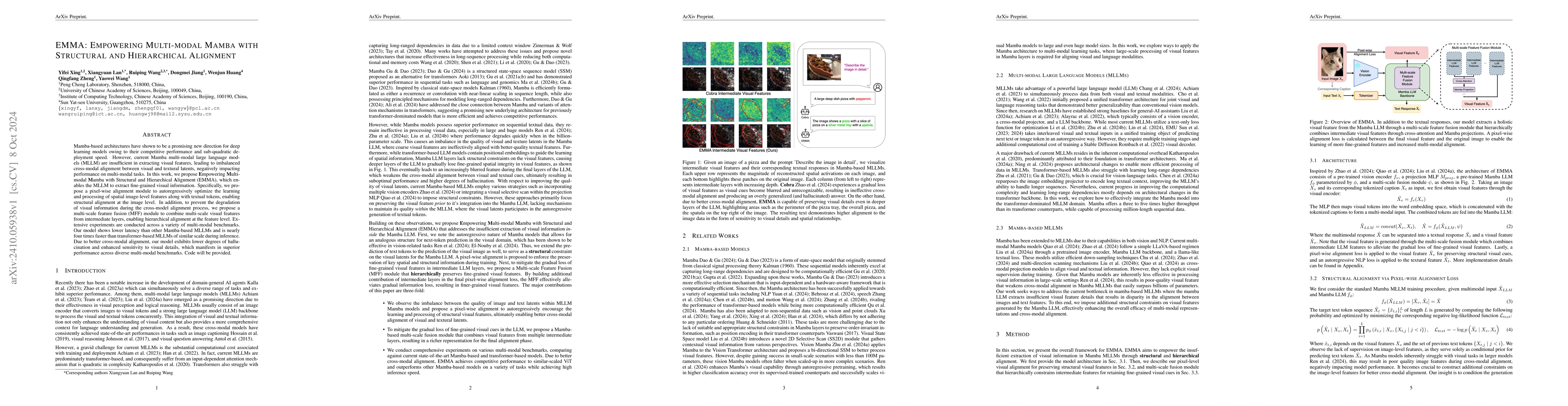 Thumbnail for EMMA: Empowering Multi-modal Mamba with Structural and Hierarchical
  Alignment