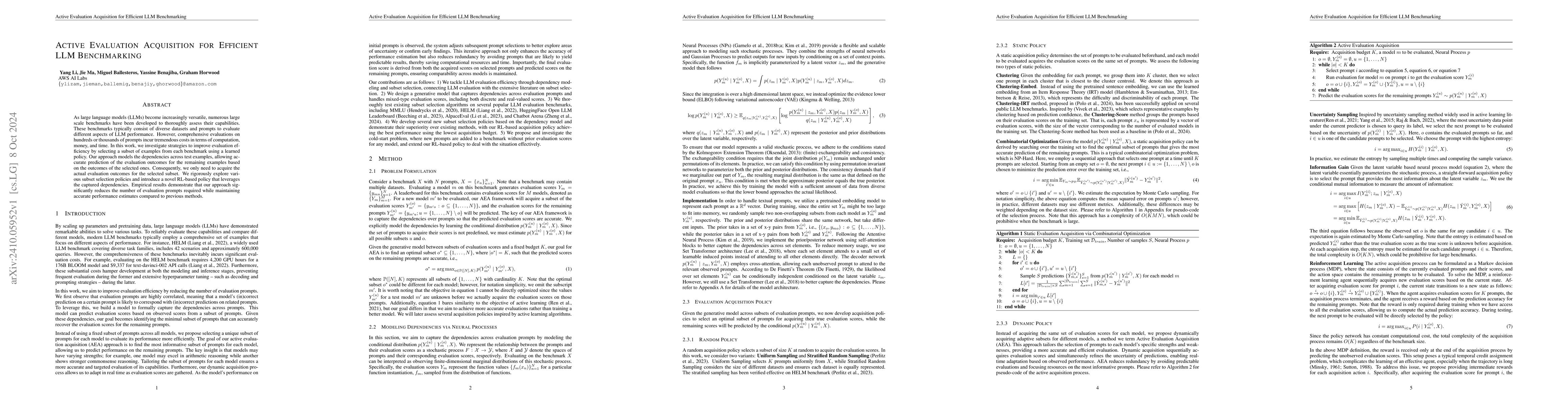 Thumbnail for Active Evaluation Acquisition for Efficient LLM Benchmarking
