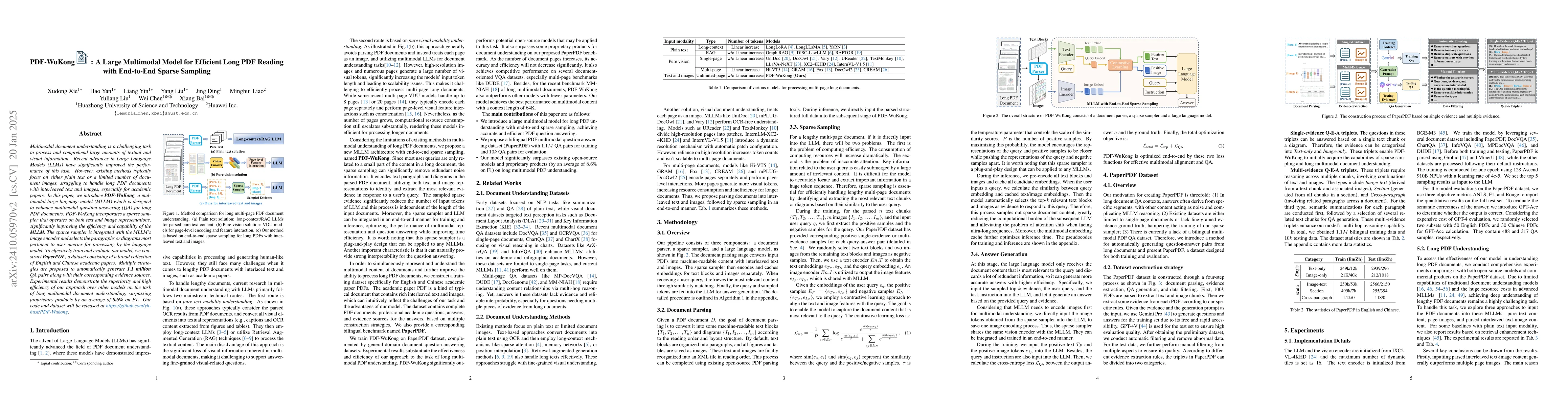 Thumbnail for PDF-WuKong: A Large Multimodal Model for Efficient Long PDF Reading with
  End-to-End Sparse Sampling