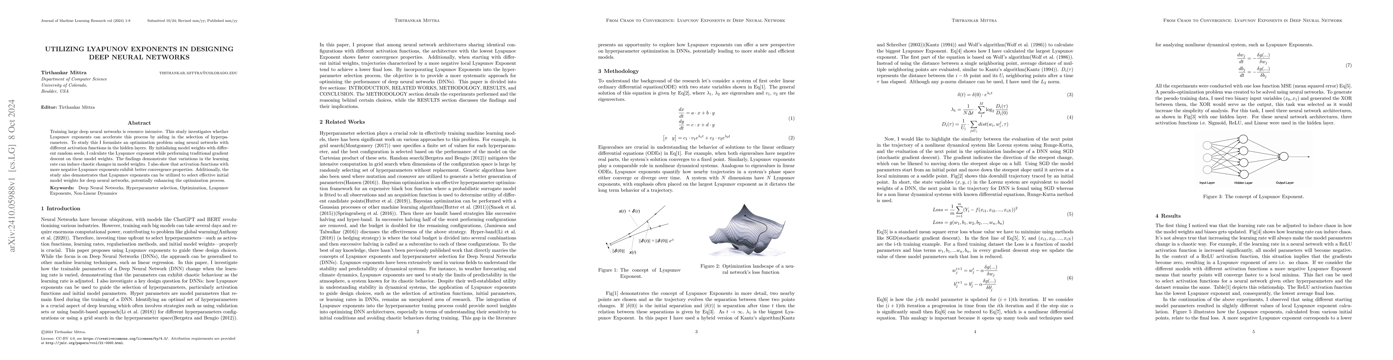 Thumbnail for Utilizing Lyapunov Exponents in designing deep neural networks
