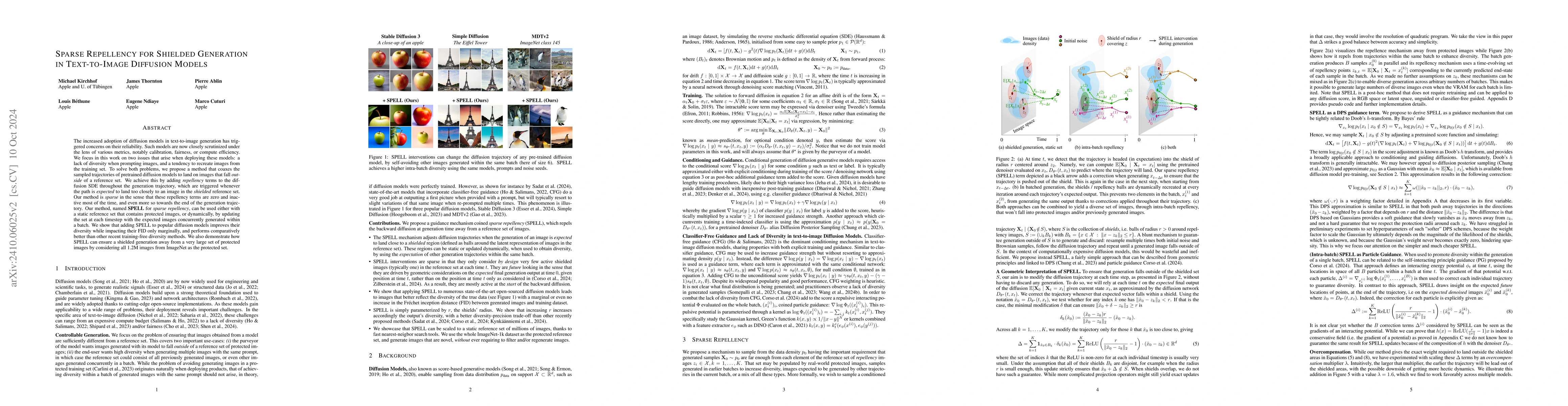 Thumbnail for Sparse Repellency for Shielded Generation in Text-to-image Diffusion
  Models