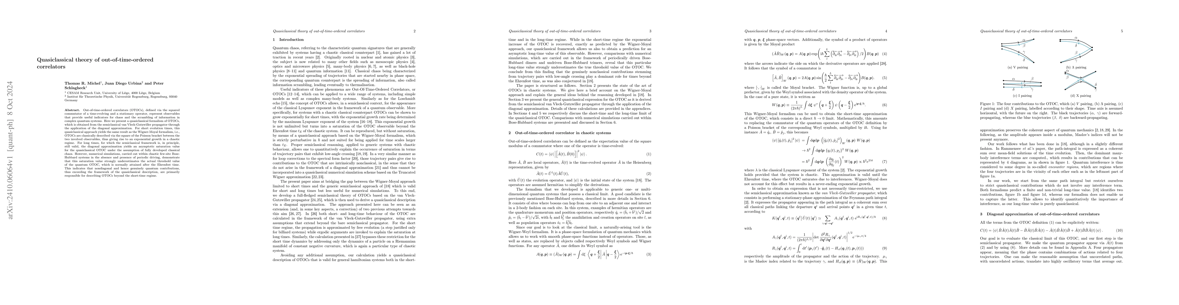 Thumbnail for Quasiclassical theory of out-of-time-ordered correlators