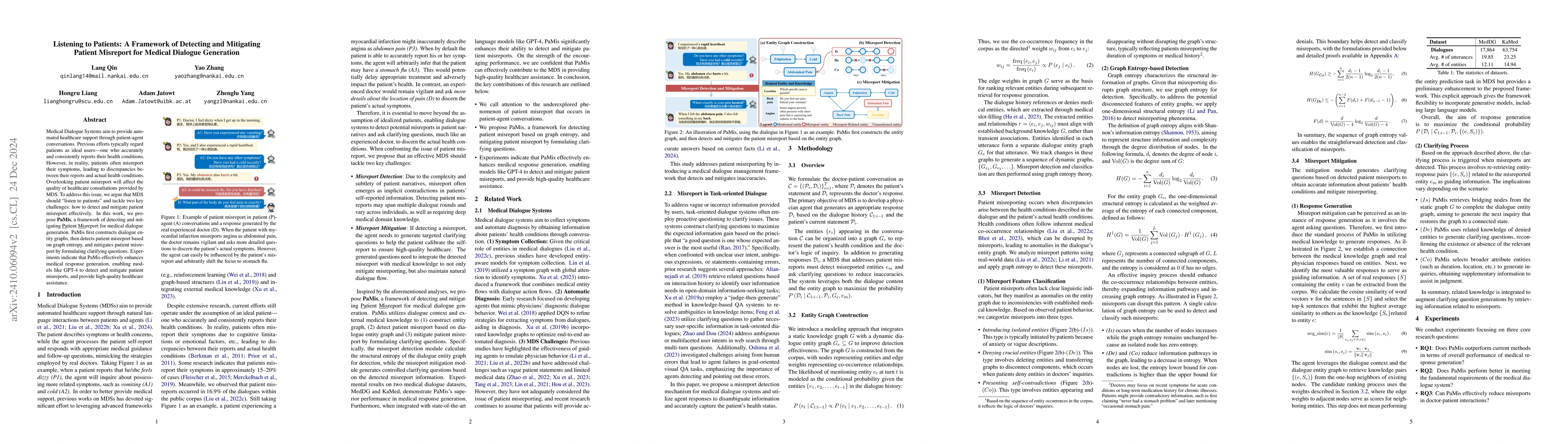 Thumbnail for Listen to the Patient: Enhancing Medical Dialogue Generation with
  Patient Hallucination Detection and Mitigation
