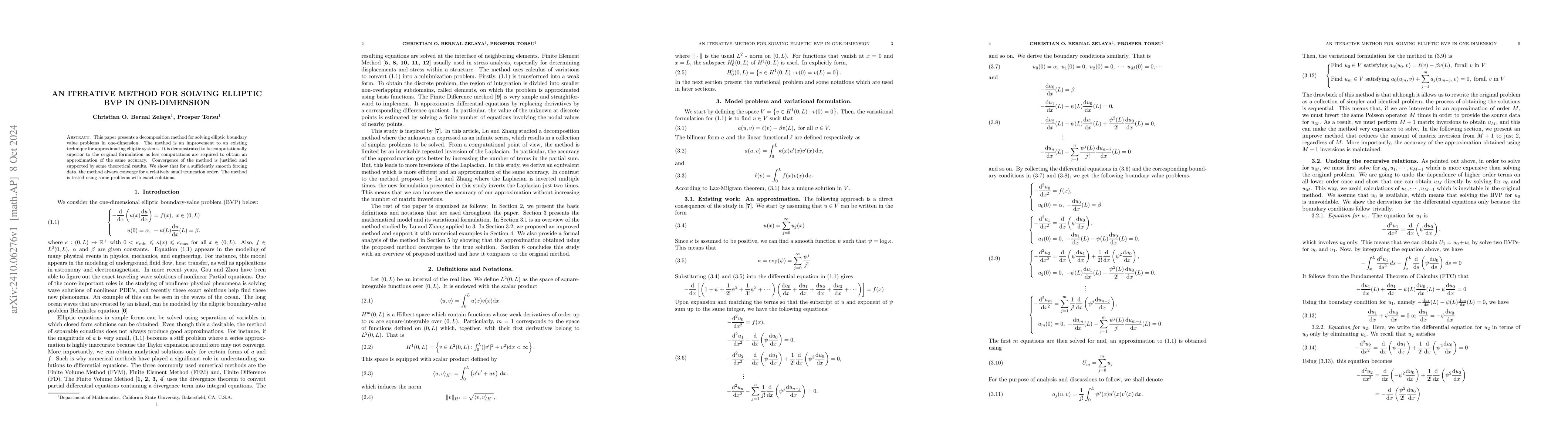 Thumbnail for An iterative method for solving elliptic BVP in one-dimension