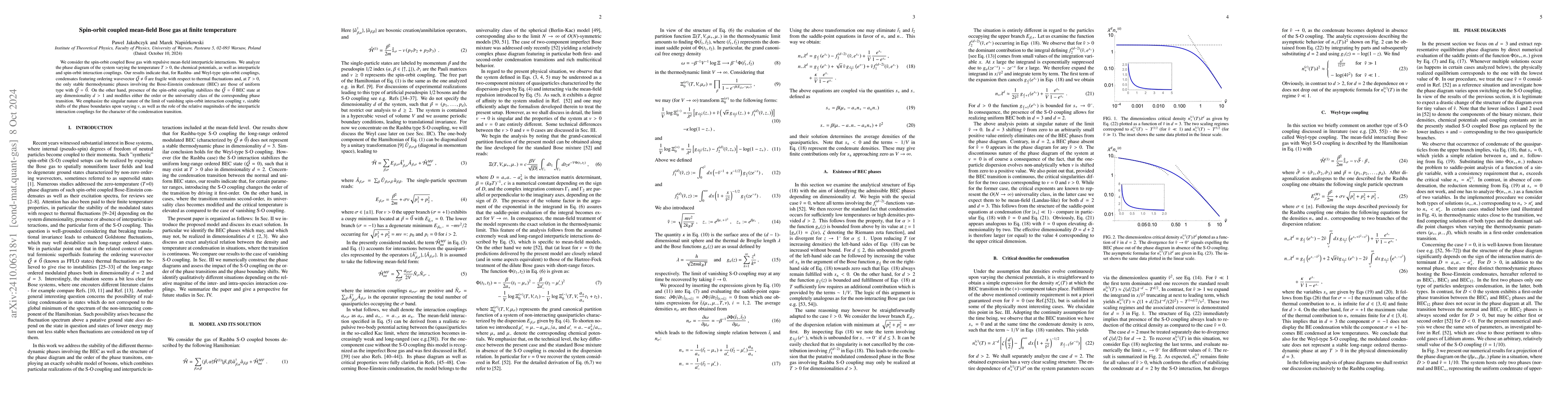 Thumbnail for Spin-orbit coupled mean-field Bose gas at finite temperature