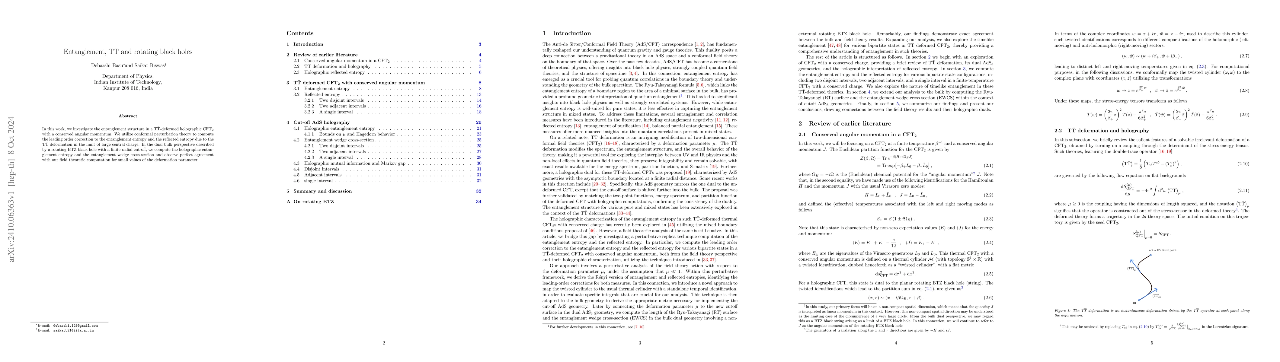Thumbnail for Entanglement, $\textrm{T}\bar{\textrm{T}}$ and rotating black holes