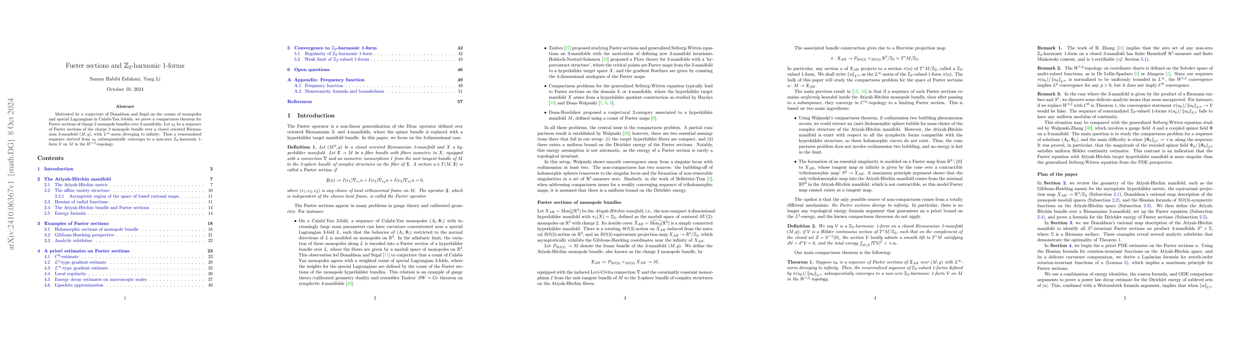 Thumbnail for Fueter sections and $\mathbb{Z}_2$-harmonic 1-forms