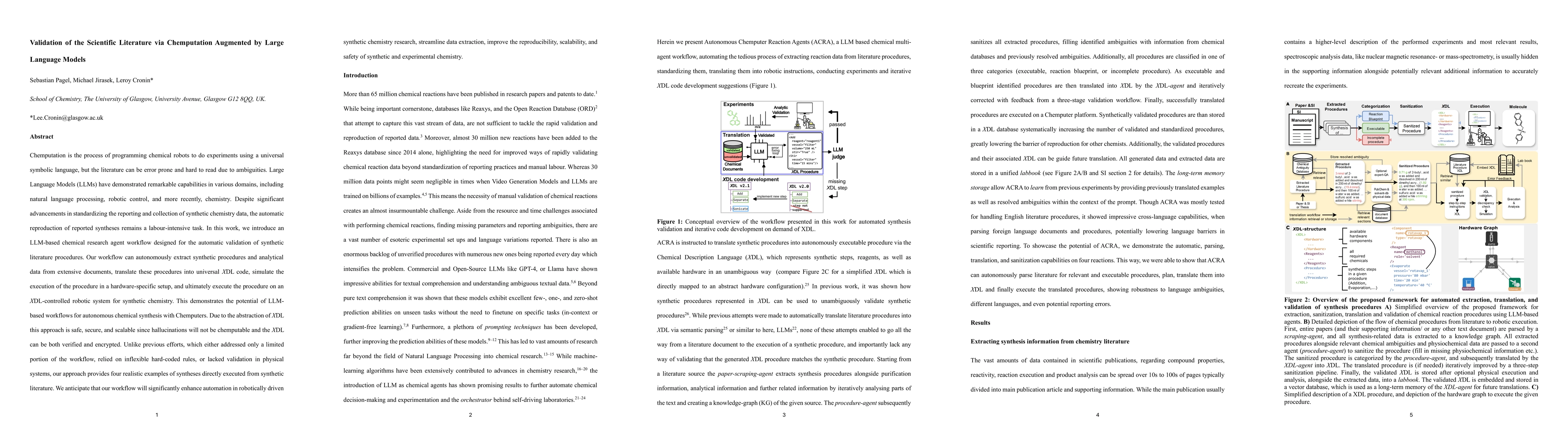 Thumbnail for Validation of the Scientific Literature via Chemputation Augmented by
  Large Language Models