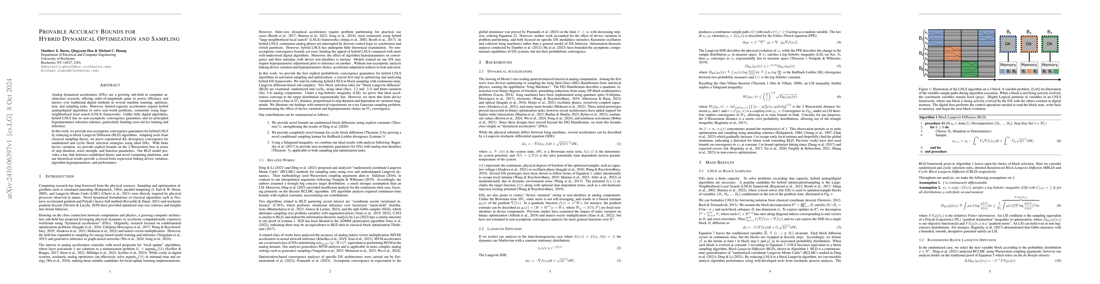Thumbnail for Provable Accuracy Bounds for Hybrid Dynamical Optimization and Sampling