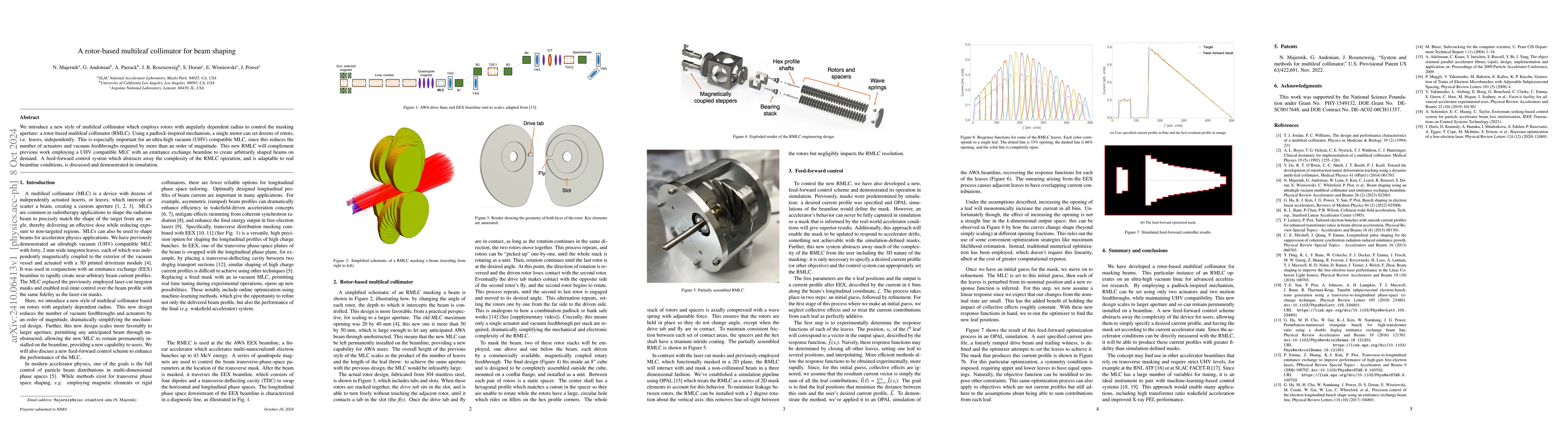 Thumbnail for A rotor-based multileaf collimator for beam shaping