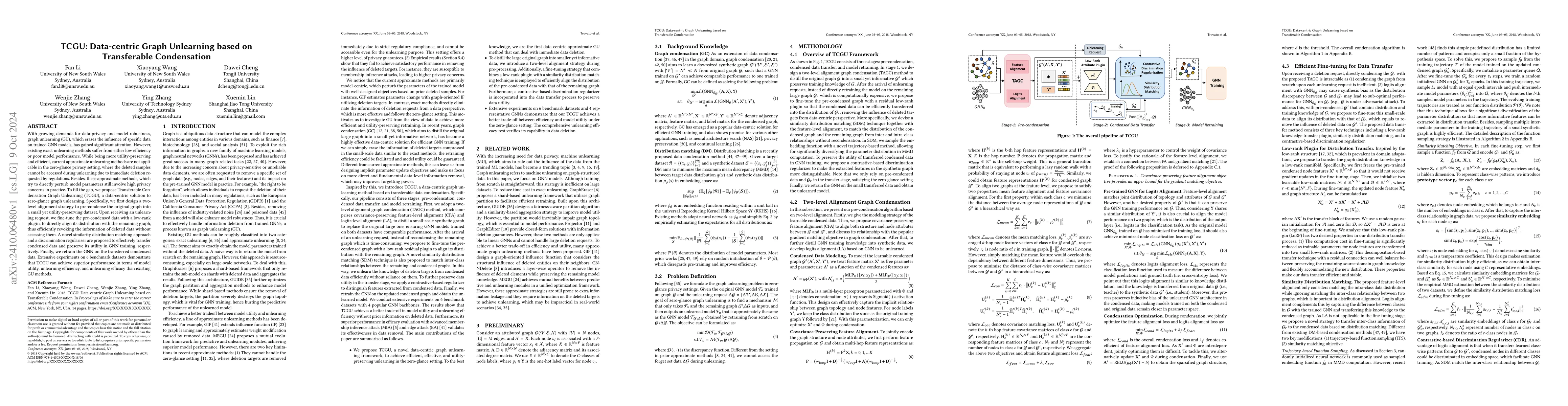 Thumbnail for TCGU: Data-centric Graph Unlearning based on Transferable Condensation