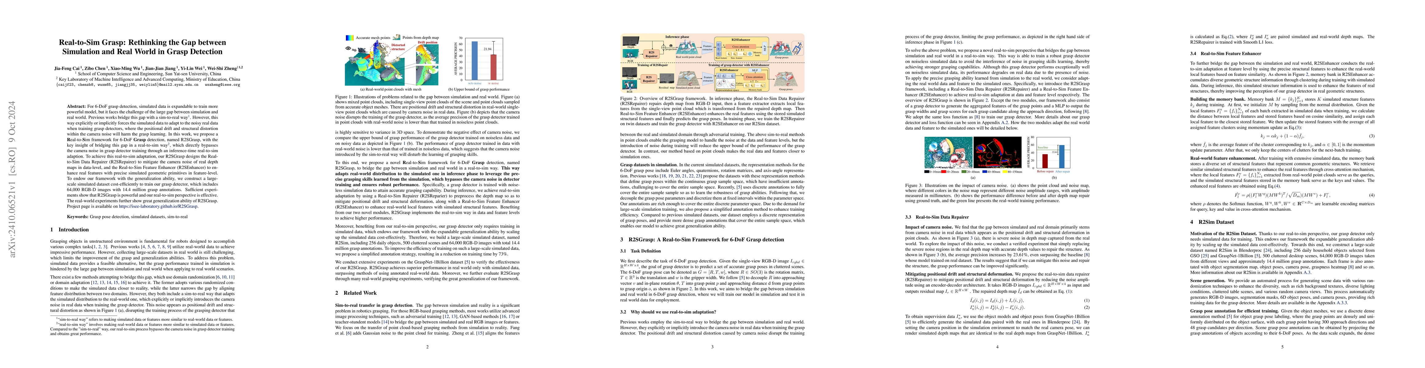 Thumbnail for Real-to-Sim Grasp: Rethinking the Gap between Simulation and Real World
  in Grasp Detection