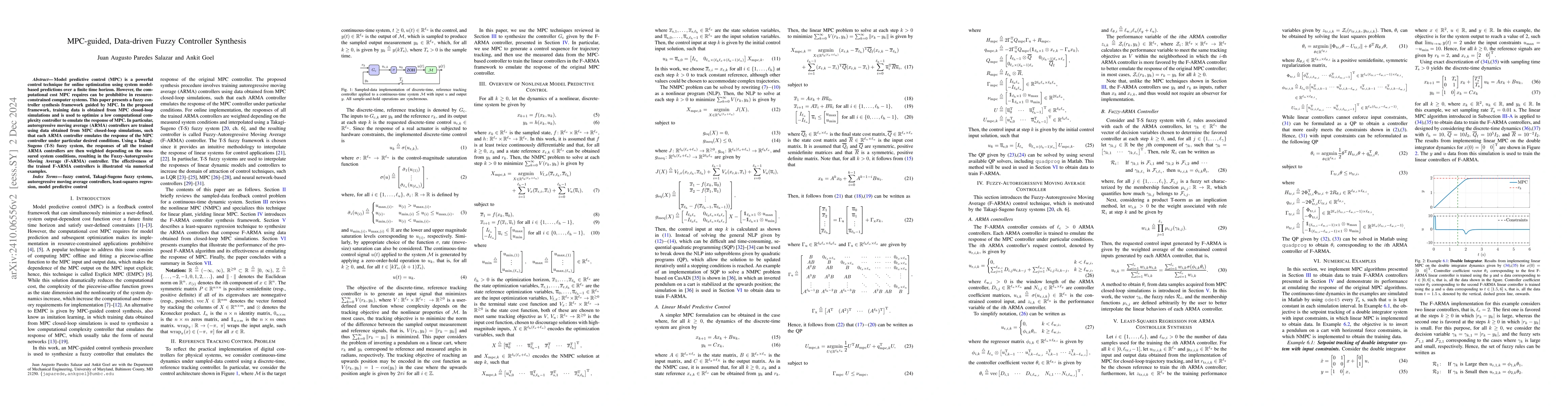 Thumbnail for MPC-guided, Data-driven Fuzzy Controller Synthesis