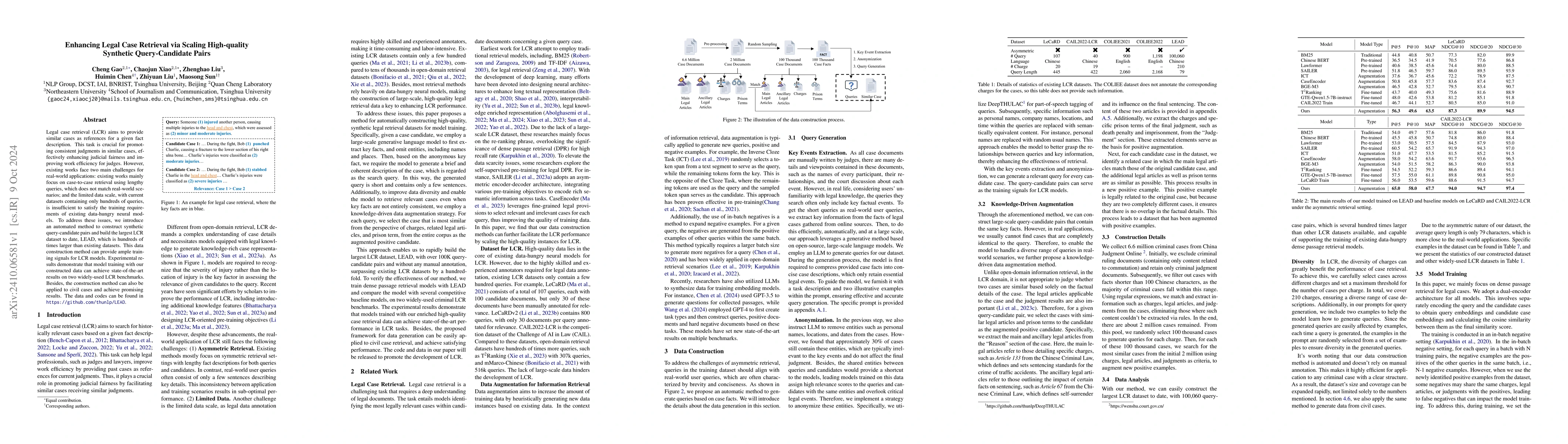Thumbnail for Enhancing Legal Case Retrieval via Scaling High-quality Synthetic
  Query-Candidate Pairs