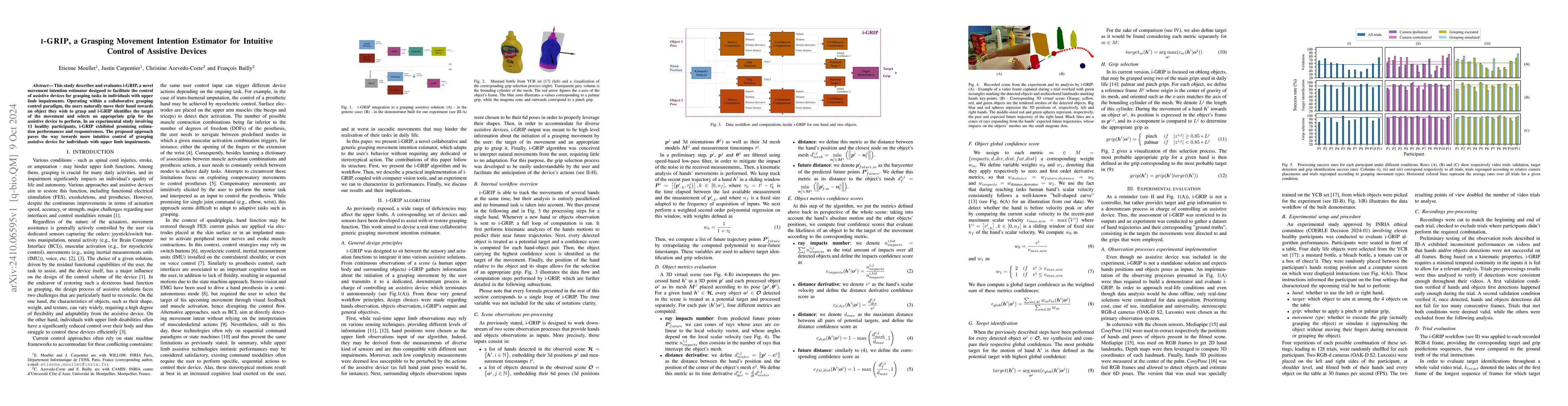 Thumbnail for i-GRIP, a Grasping Movement Intention Estimator for Intuitive Control of
  Assistive Devices