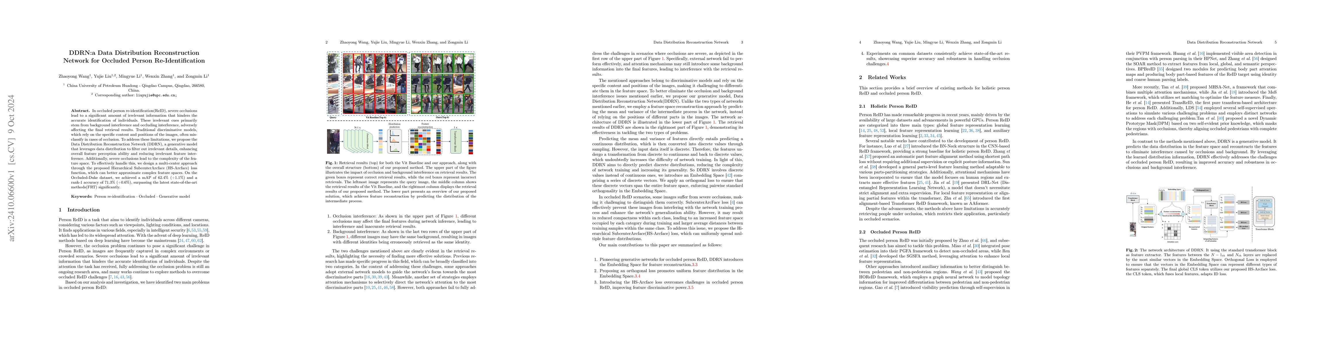 Thumbnail for DDRN:a Data Distribution Reconstruction Network for Occluded Person
  Re-Identification