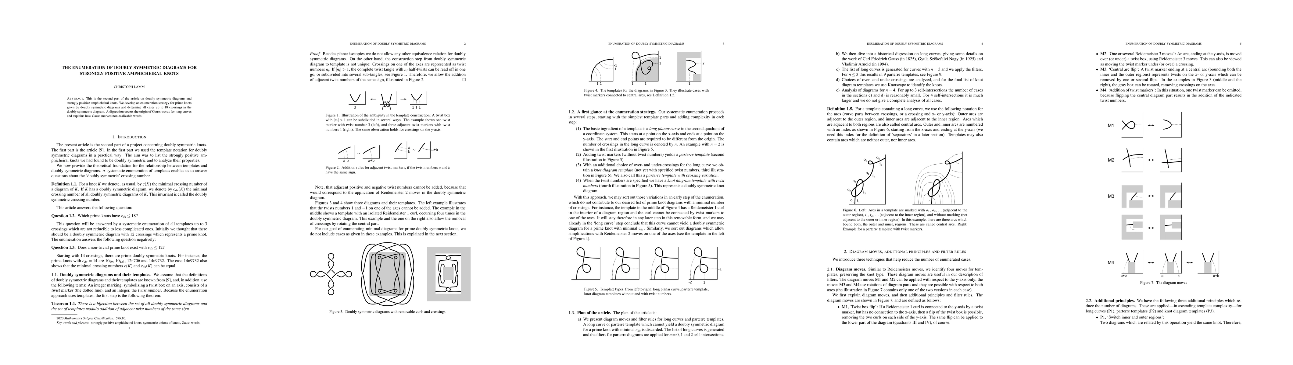 Thumbnail for The enumeration of doubly symmetric diagrams for strongly positive
  amphicheiral knots