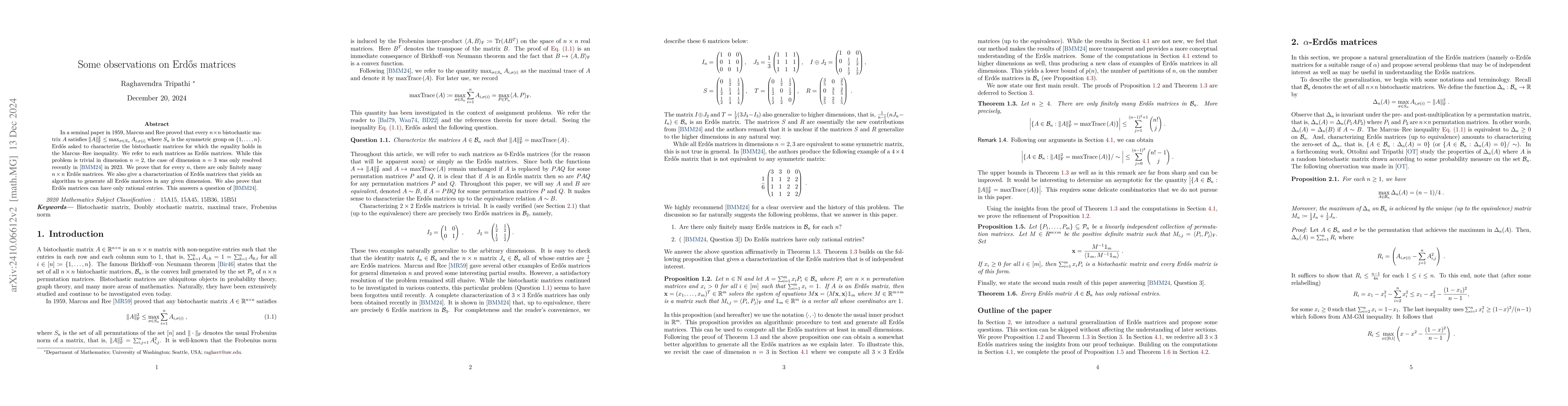 Thumbnail for Some observations on Erdős matrices