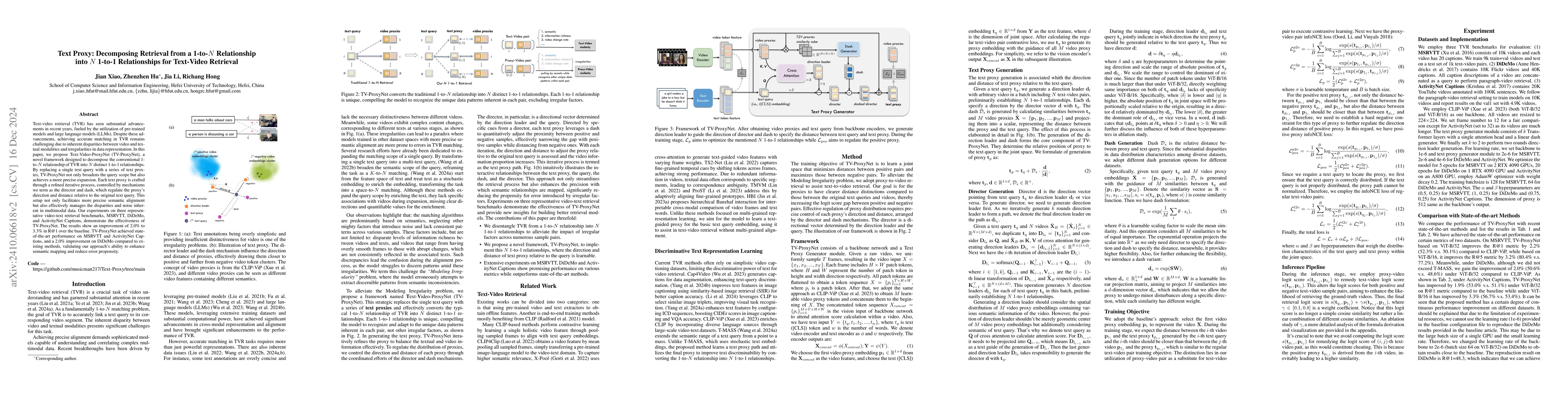Thumbnail for Decomposing Relationship from 1-to-N into N 1-to-1 for Text-Video
  Retrieval