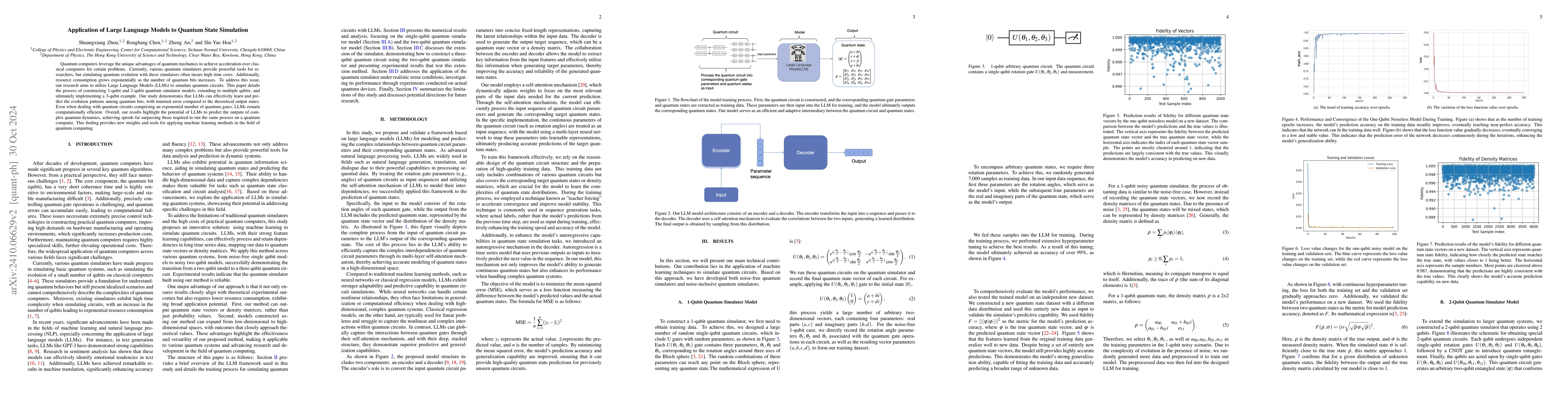 Thumbnail for Application of Large Language Models to Quantum State Simulation