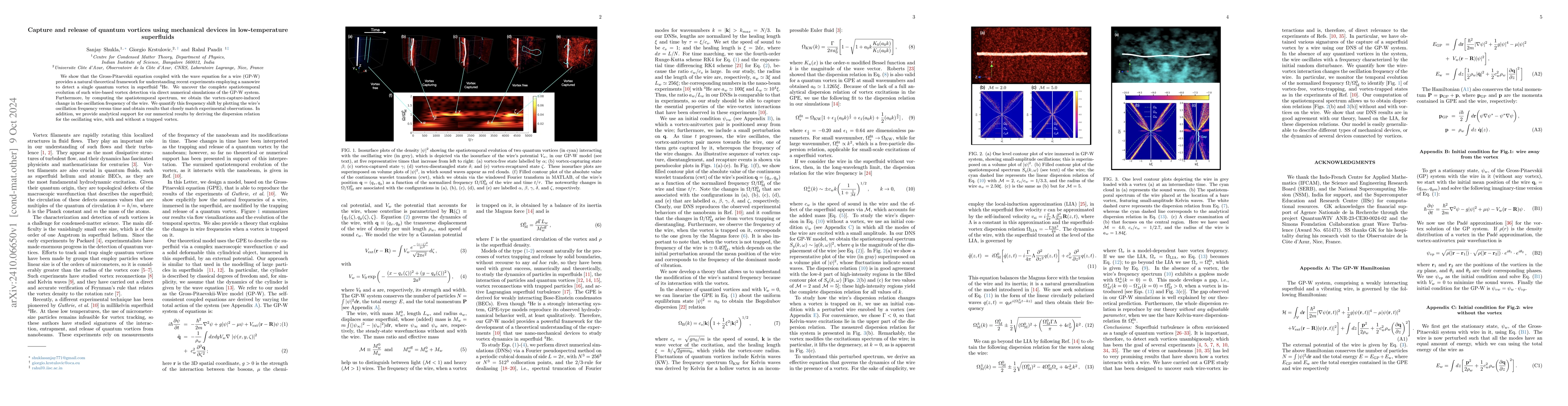 Thumbnail for Capture and release of quantum vortices using mechanical devices in
  low-temperature superfluids