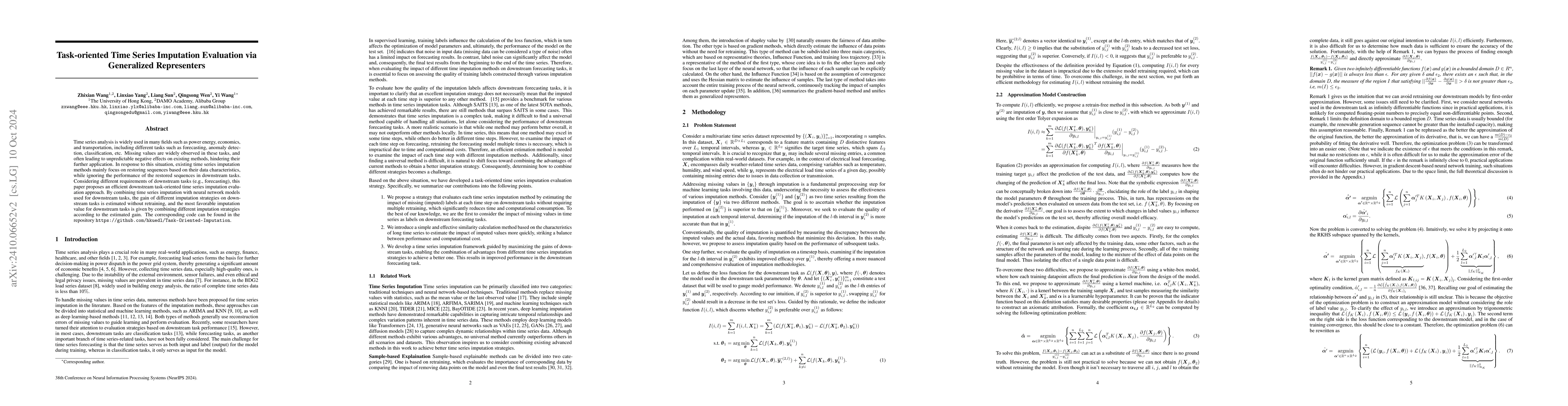 Thumbnail for Task-oriented Time Series Imputation Evaluation via Generalized
  Representers